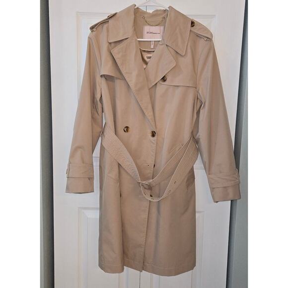 BCBG Trench Coat in Brown, size XL, NWOT - Picture 2 of 15